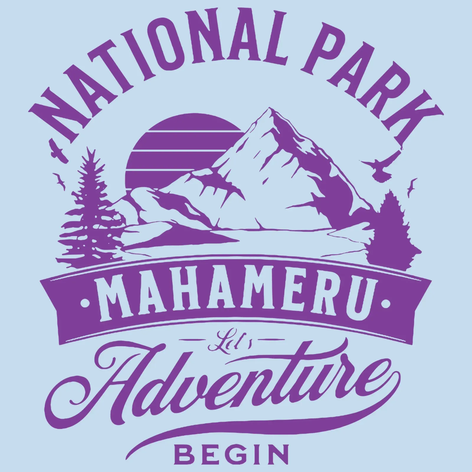Parco Nazionale Mahameru pellicola backlit da Gunawan Rb