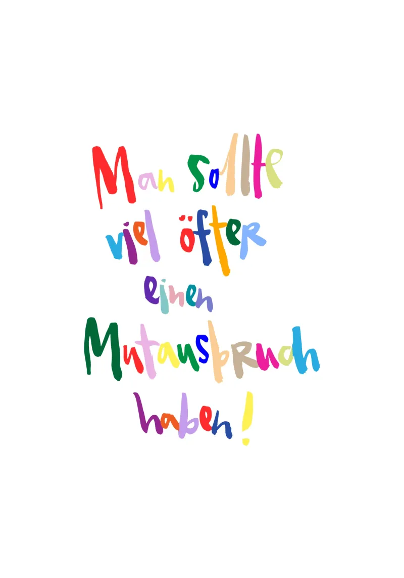 Mutausbruch bunt plexiglass da Brushmeetspaper