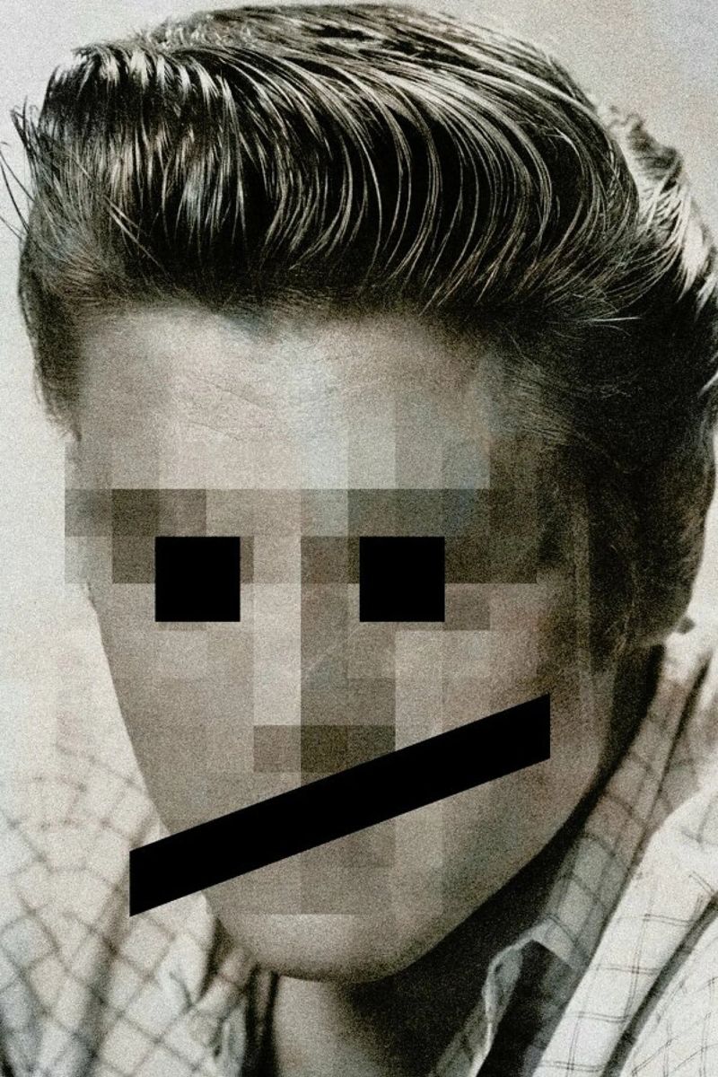 Retro Pop Emoticons Elvis pellicola backlit da Butcher Billy