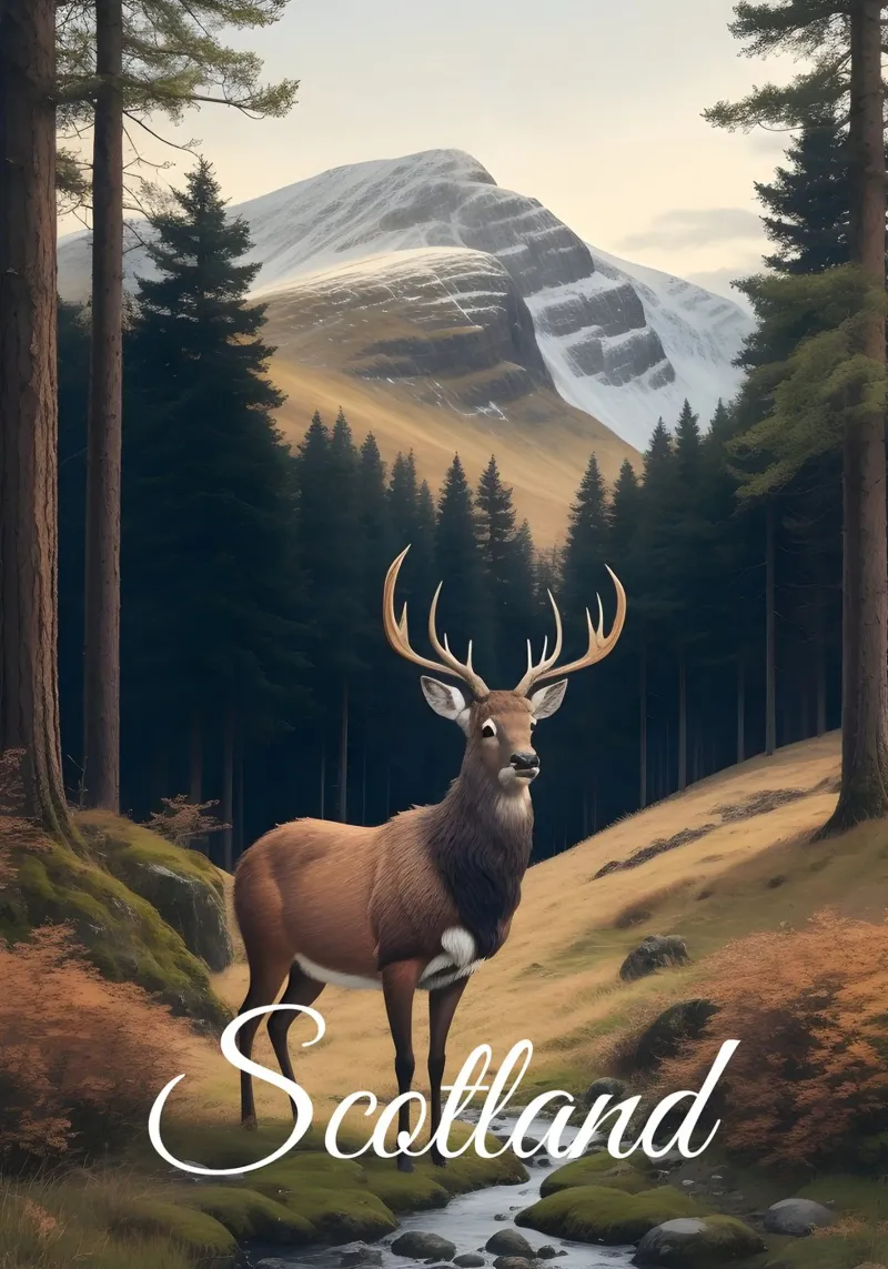 Scena di addio al celibato in Scozia alluminio dibond da Charnwood Prints