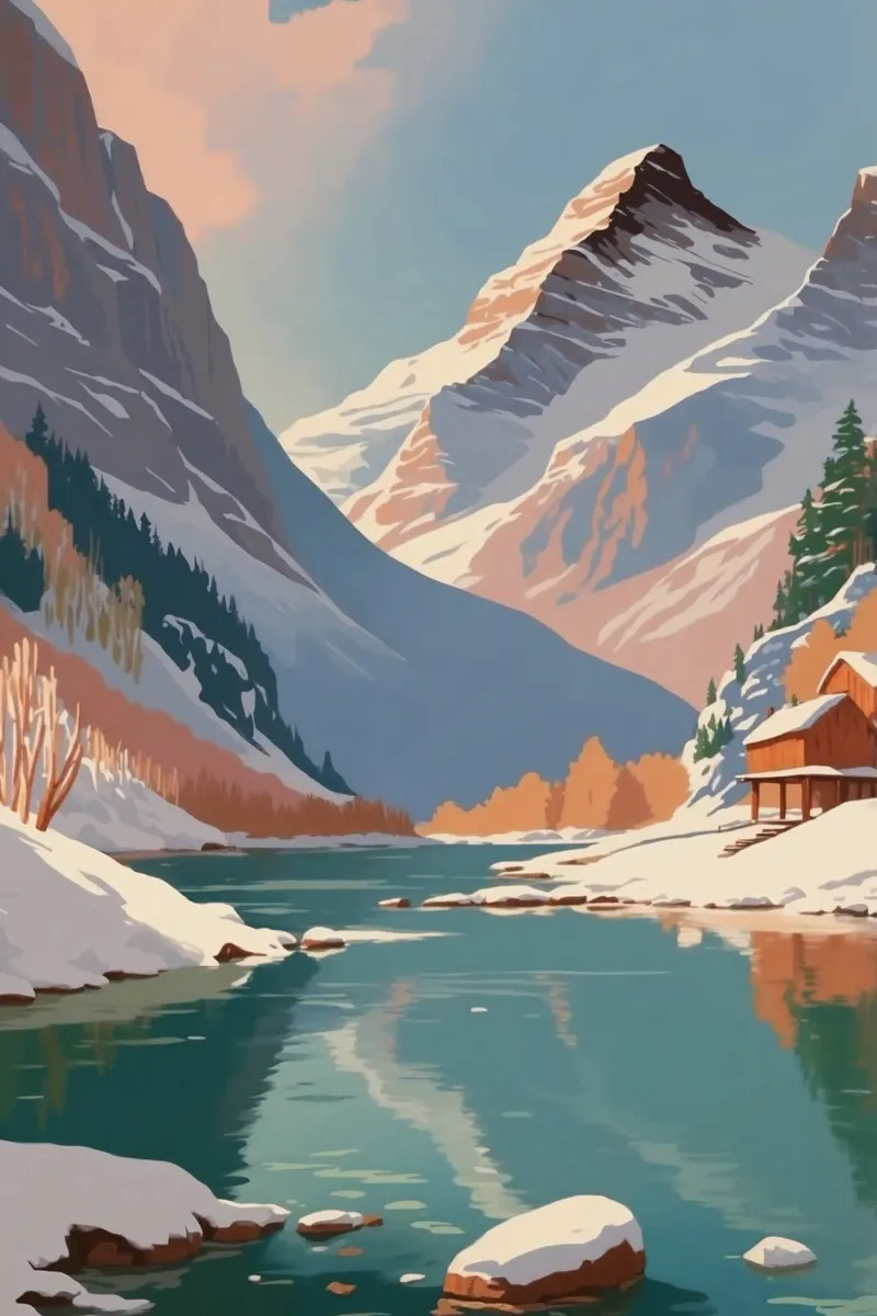 Pragser Wildsee: Winter magic | Werk 2 alu-dibond by AlbertKlee