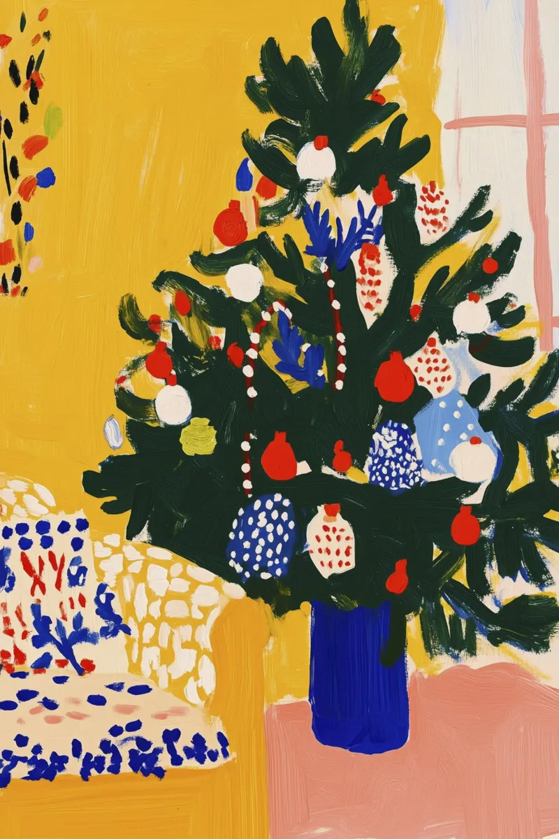 Cozy Christmas No 1 poster con telaio in plastica da treechild