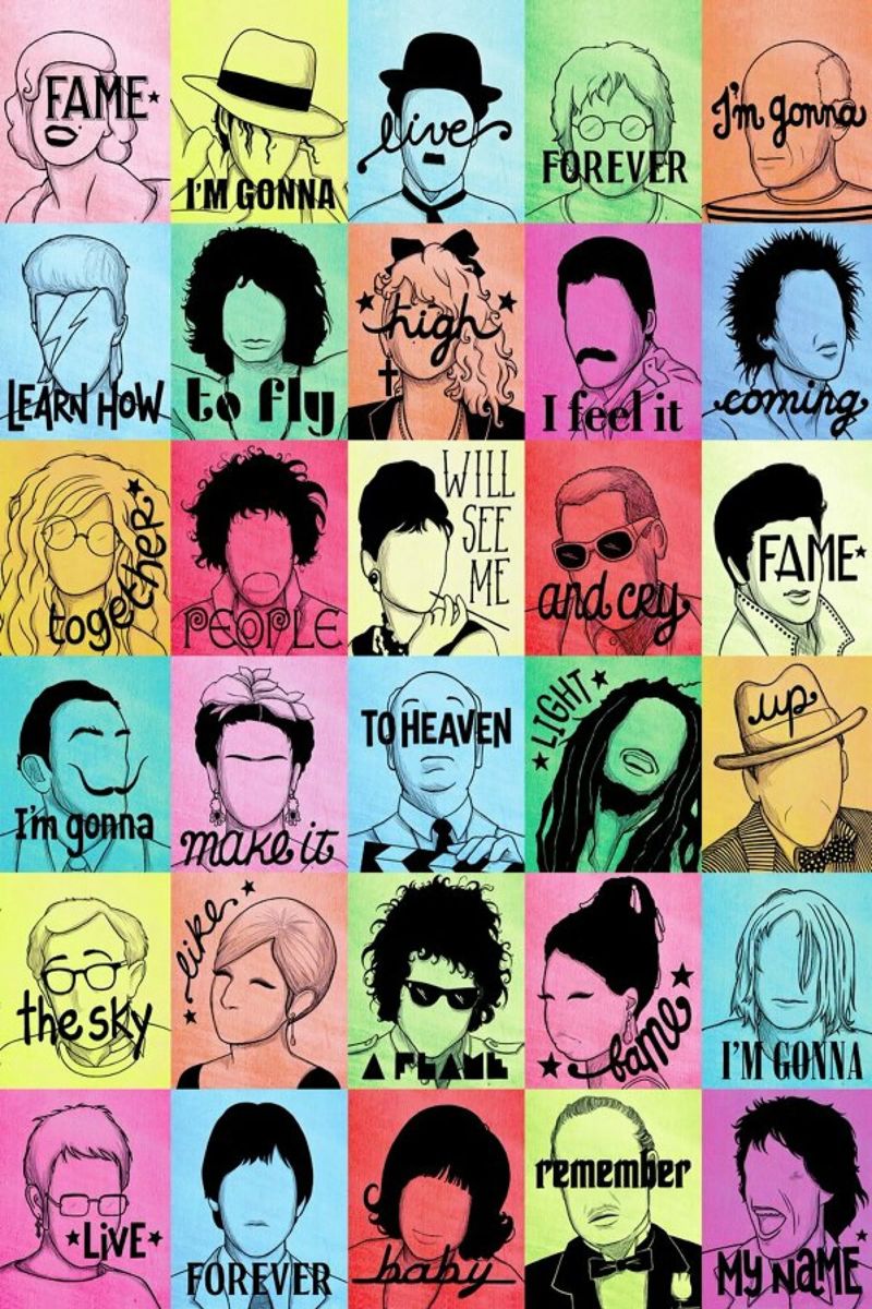 Fame - Draw Me A Song Project Poster von Nour Tohme