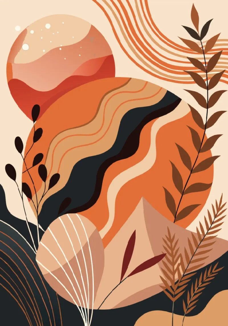 Autumnal Abstract Serenity canvas by Artistic-shop