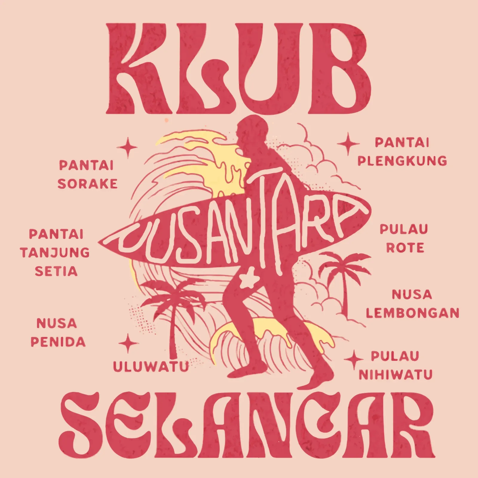 Nusantara Surf Club poster da Gunawan Rb