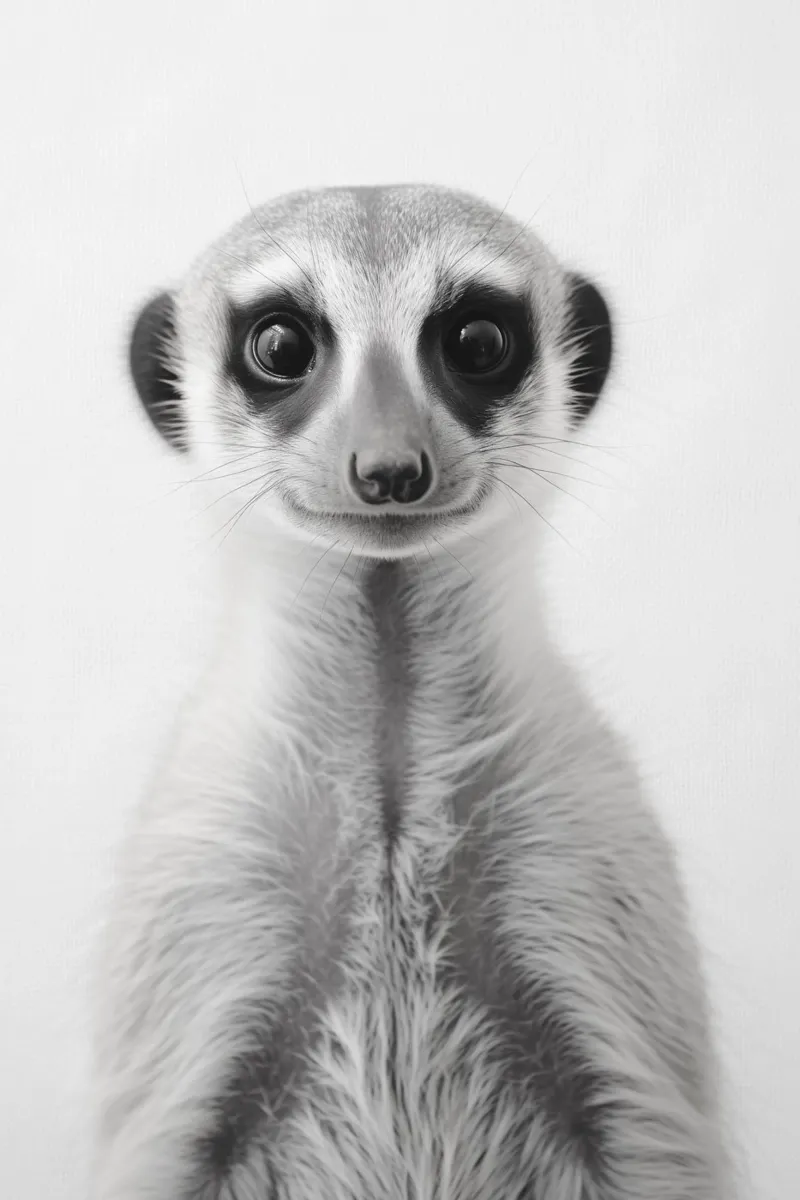 Fotogenes Erdmännchen Poster von Carinaprint