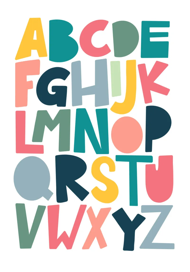 ABC Alphabet pellicola backlit da LIMITED EDITION LETTERS
