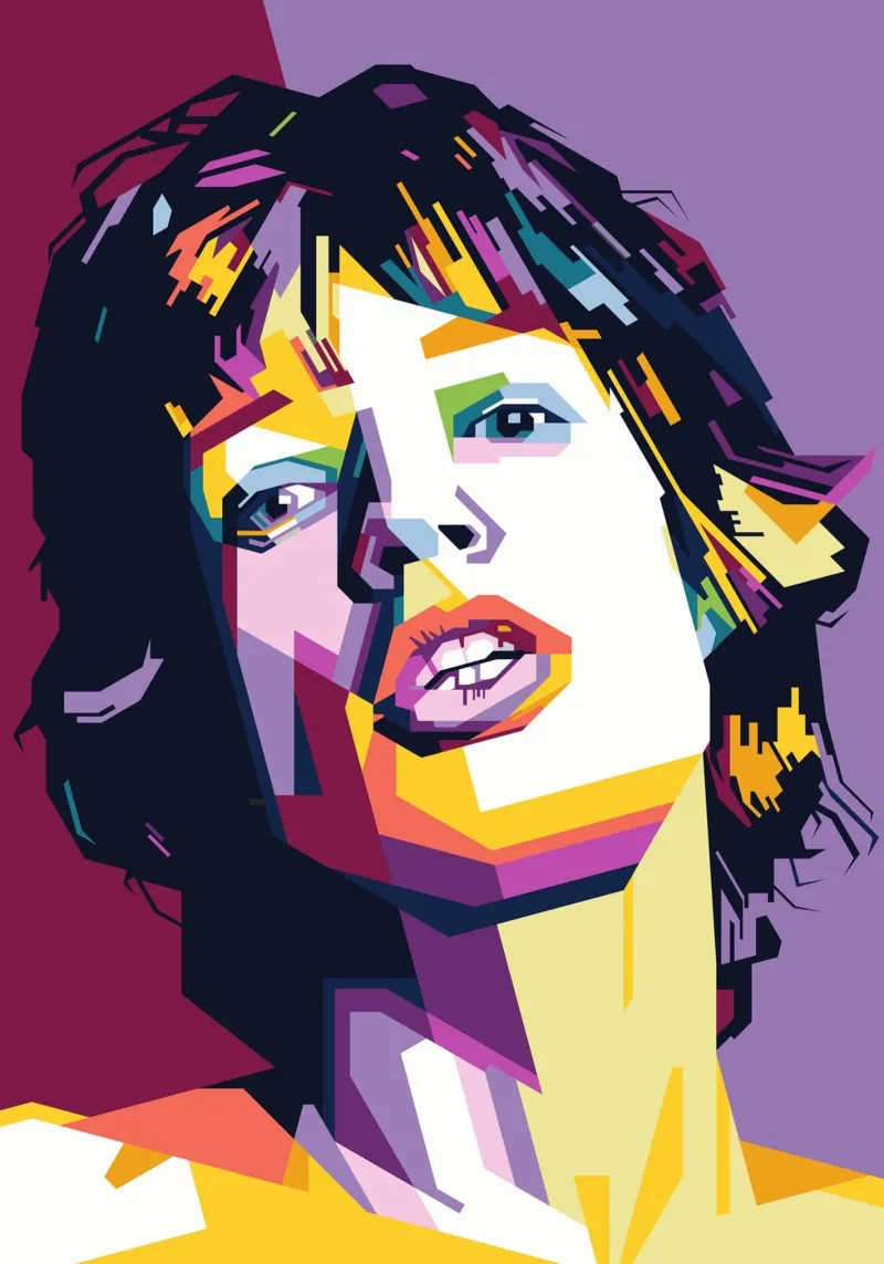 Sir Rockers Popart WPAP pellicola backlit da SW Artwork