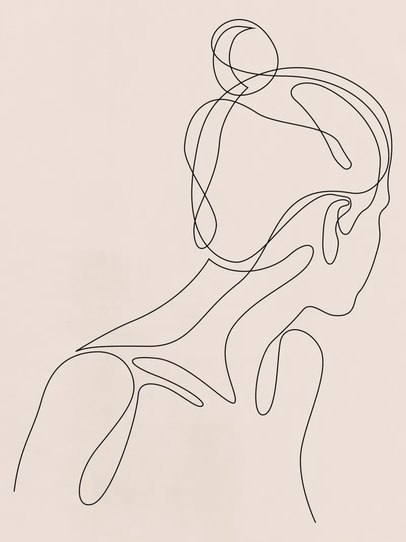 Abol - one line art - pastel pellicola backlit da Addillum