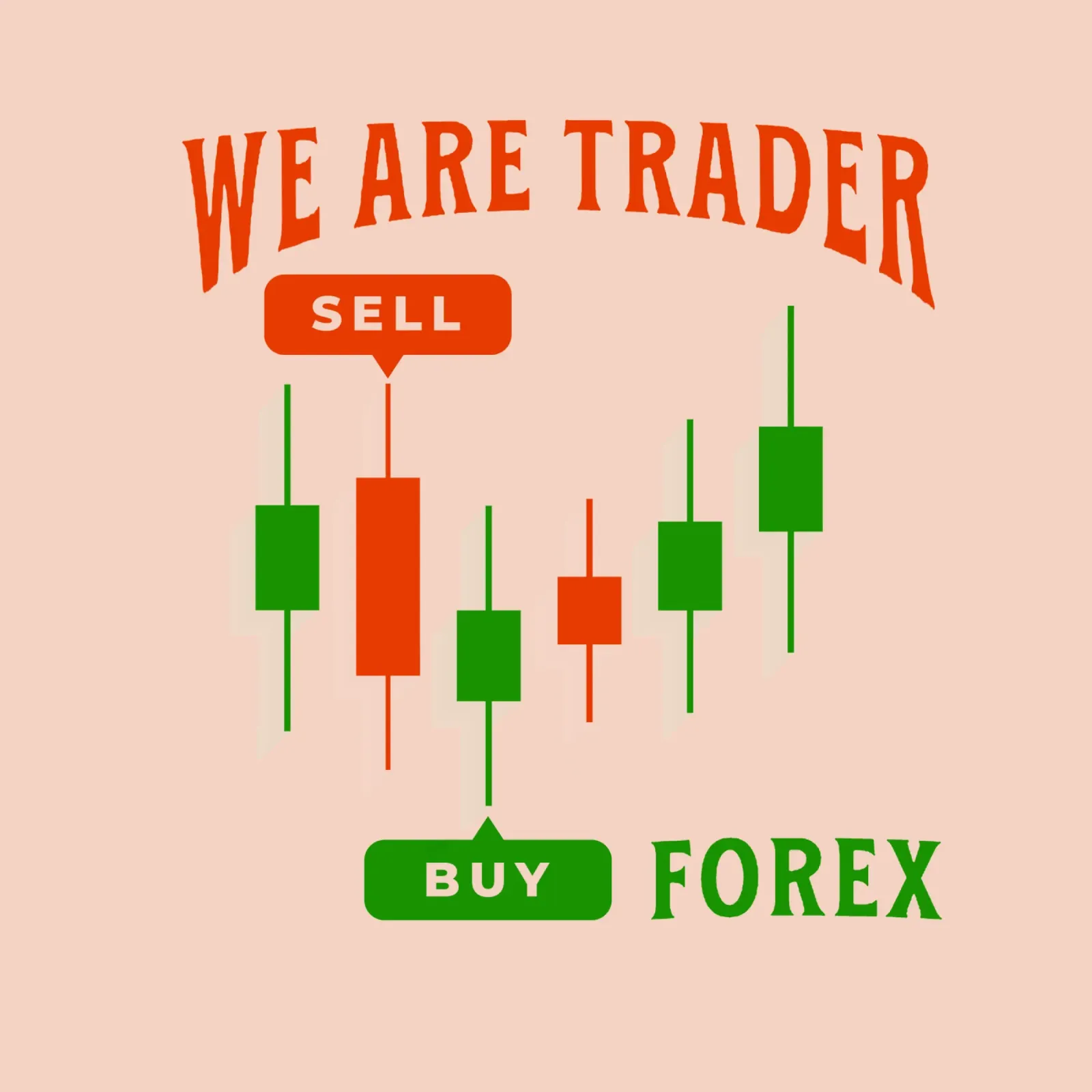 Siamo Trader Vendere e Comprare Forex pellicola backlit da Gunawan Rb