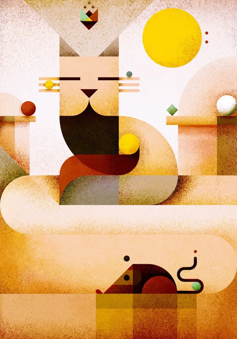 Zen master poster con telaio in alluminio da Antony Squizzato