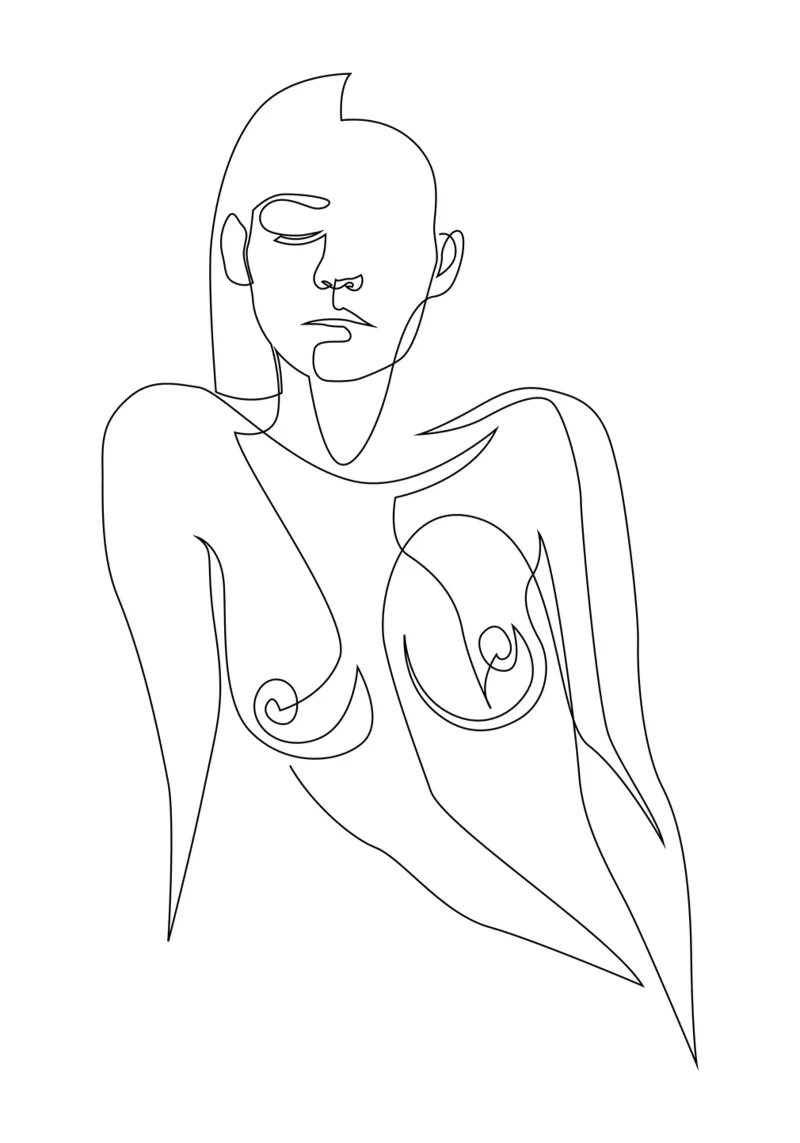 One line nude - E4 pellicola backlit da Addillum