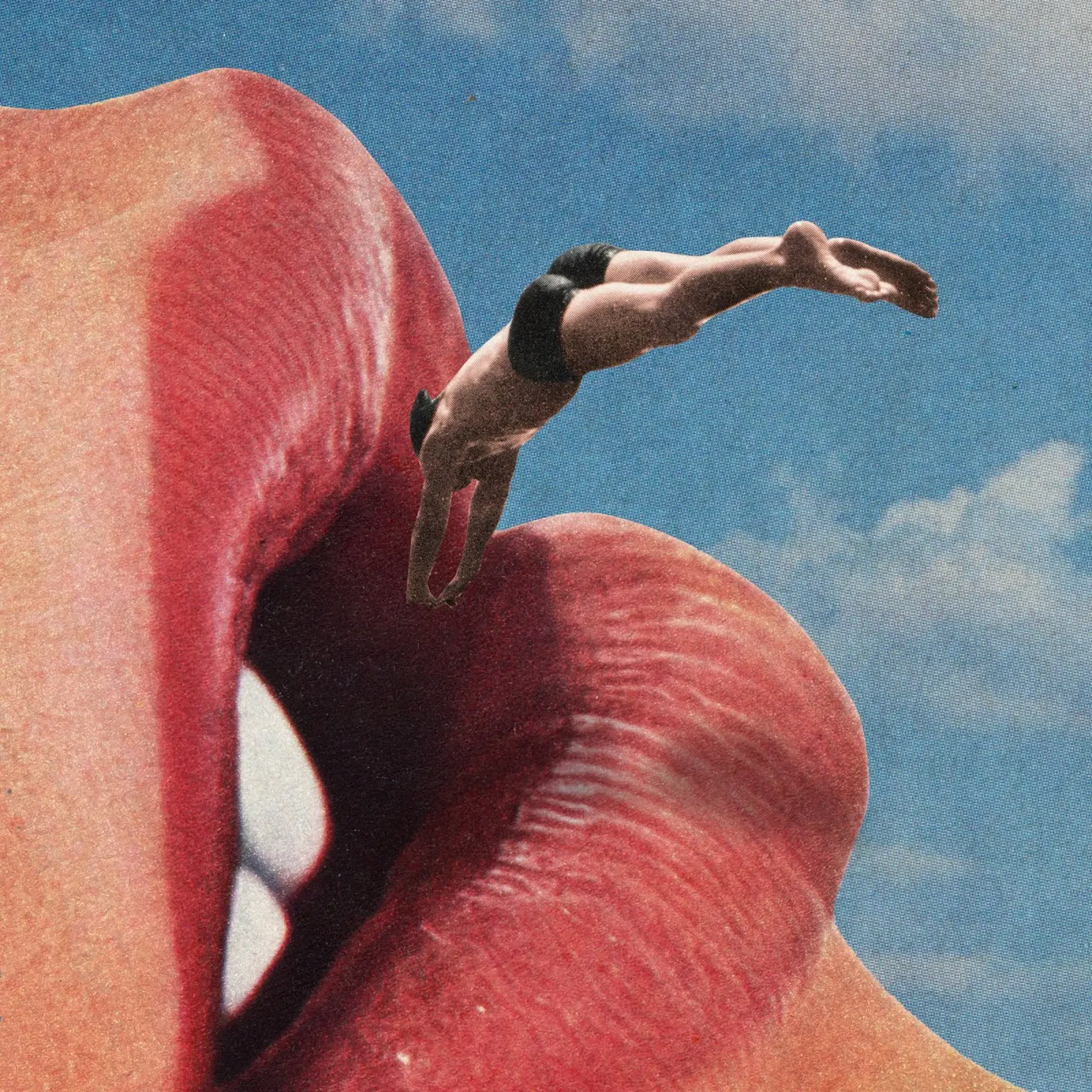 The big jump poster con telaio in alluminio da Sammy Slabbinck