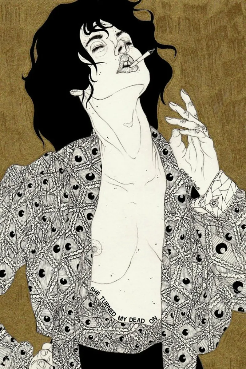 C'mon (She makes me kill myself) poster da Kaethe Butcher