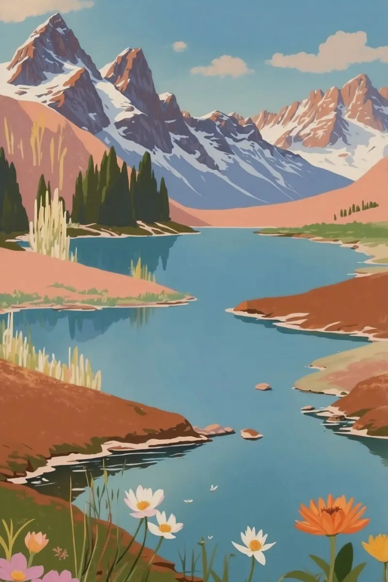 Pragser Wildsee: Encantamiento de primavera | Werk 3 hahnemühle de AlbertKlee