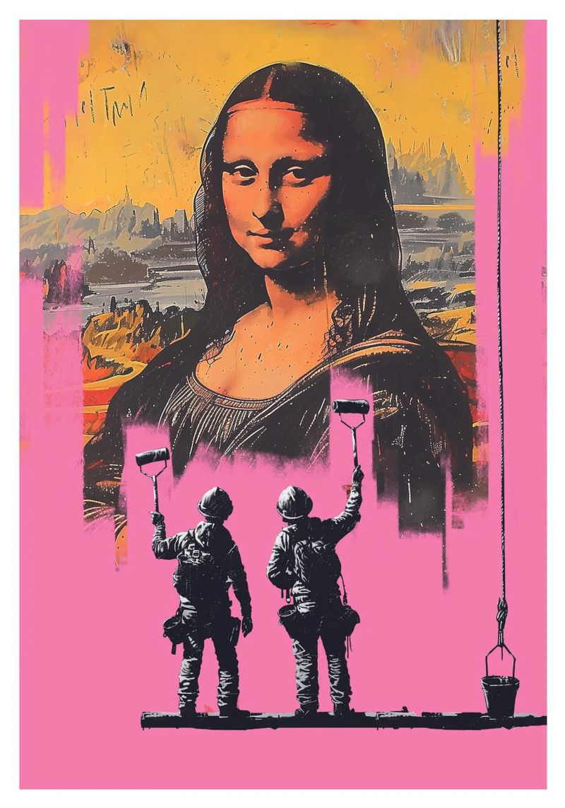 Mona in Pink Poster von Dikhotomy