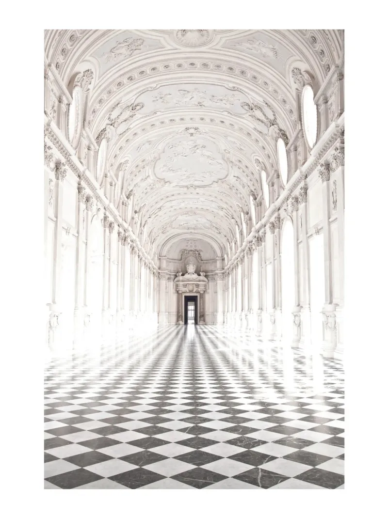 Baroque architecture - elegant art for your home canvas with Floater frame by Whole©