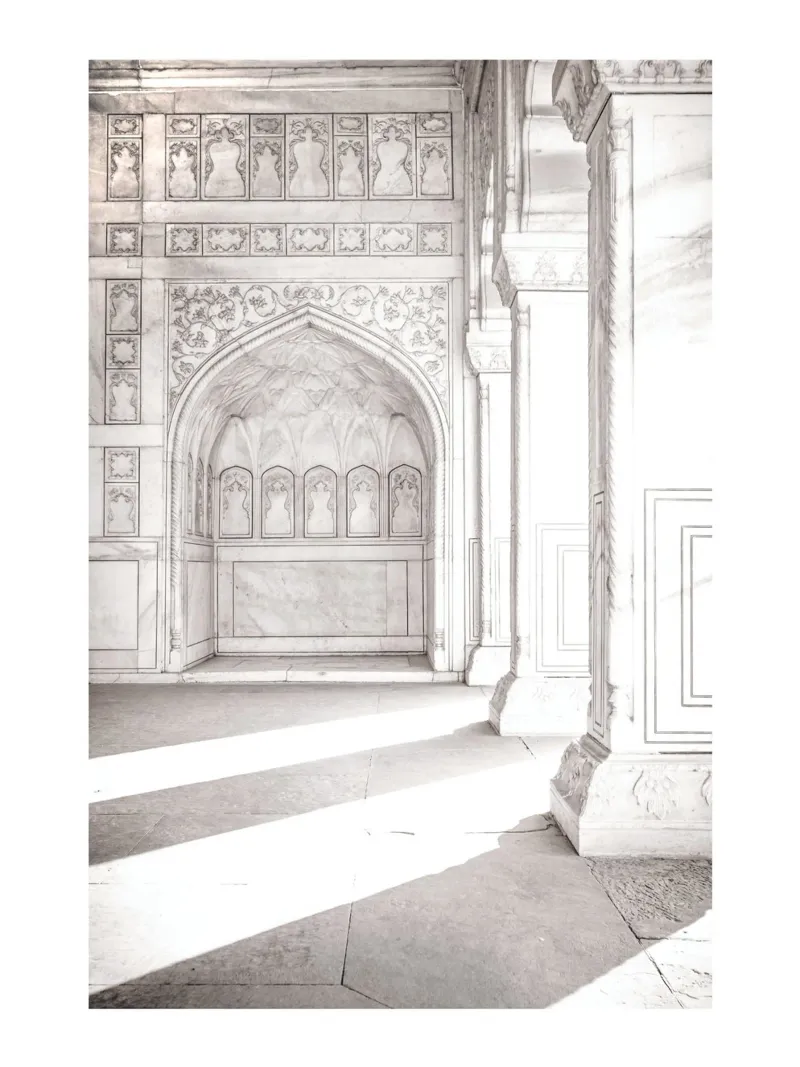 Oriental architecture - Elegant wall art canvas with Floater frame by Whole©