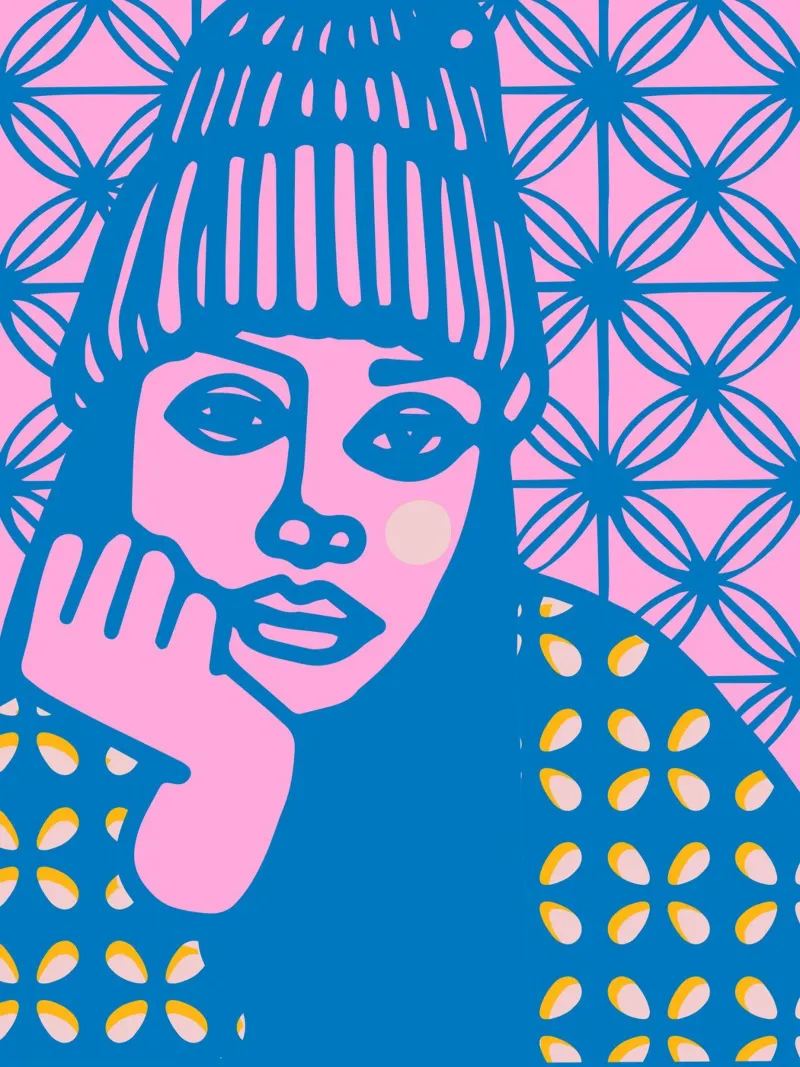 Beanie canvas by Portraits