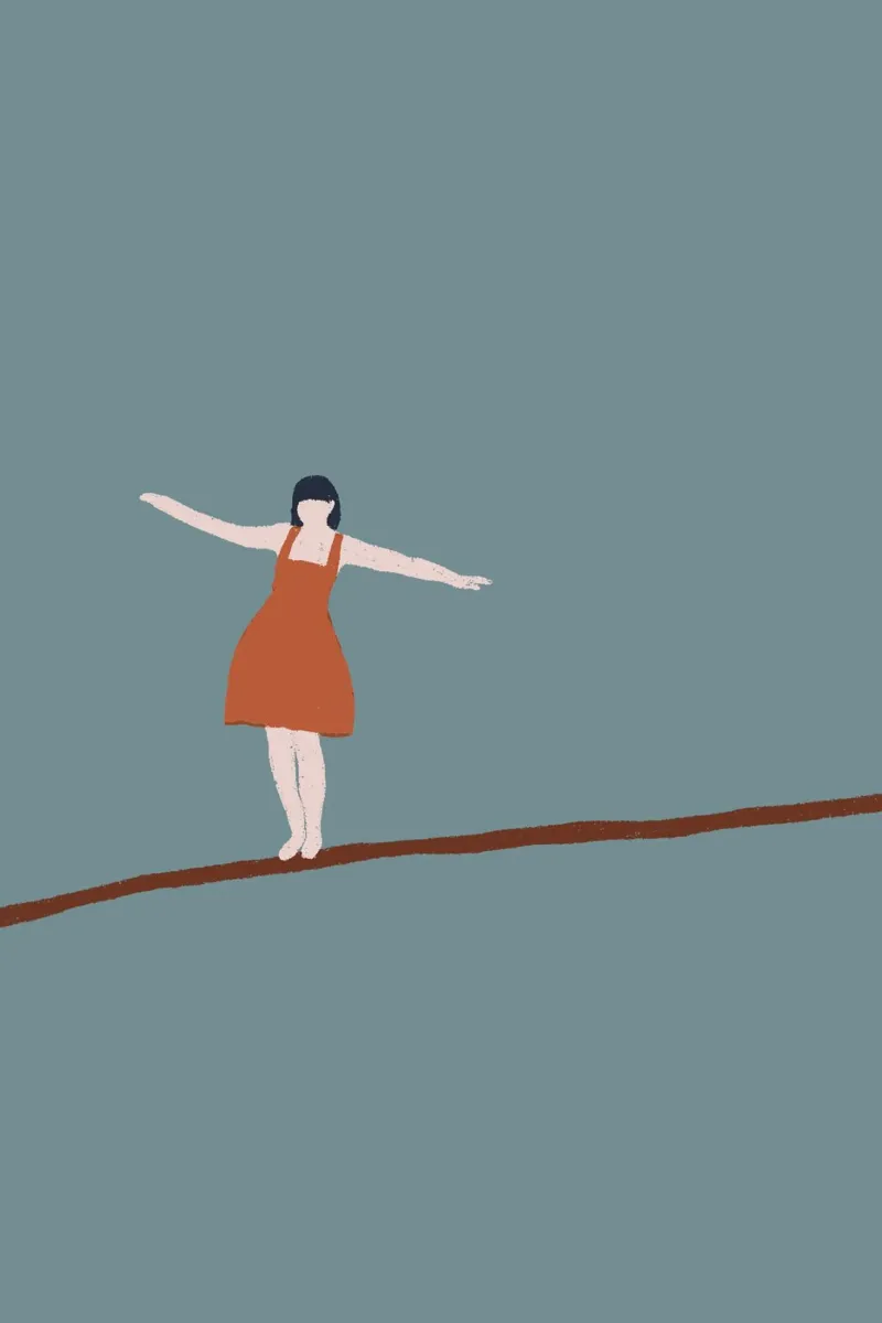 Balance poster con telaio in plastica da modeern