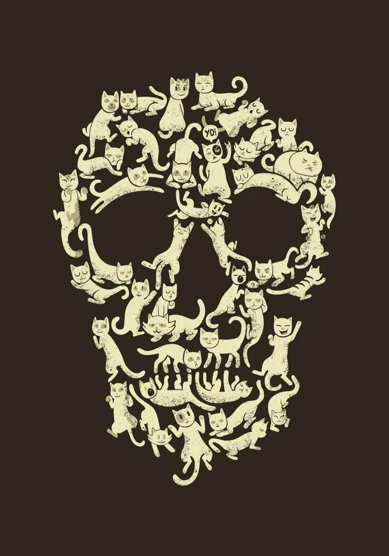 CatSkull carta hahnemühle da Tobe Fonseca