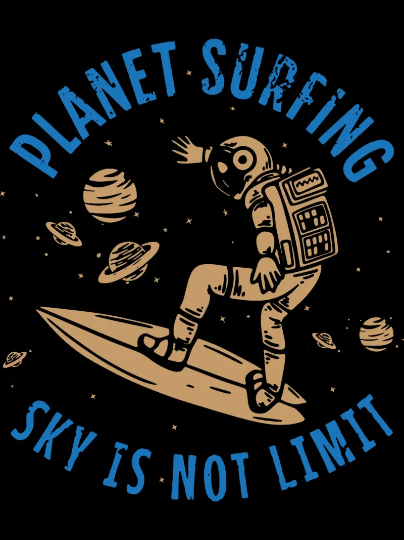 PLANET SURFING SKY IS NOT LIMIT Hahnemühle von Gunawan Rb