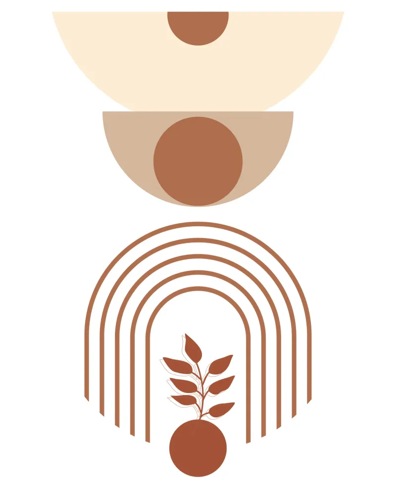Motivo minimalista poster con telaio in alluminio da YSV MINIMALIST