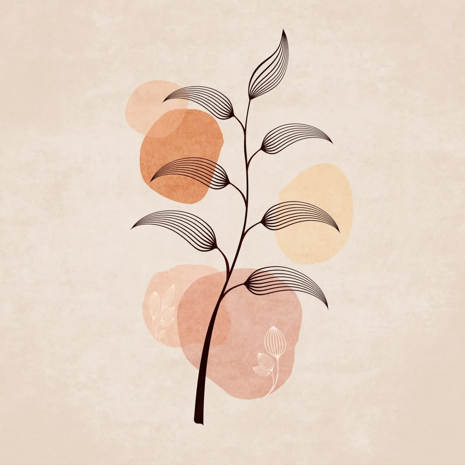 Fiori eleganti 02 carta hahnemühle da Emel Tunaboylu