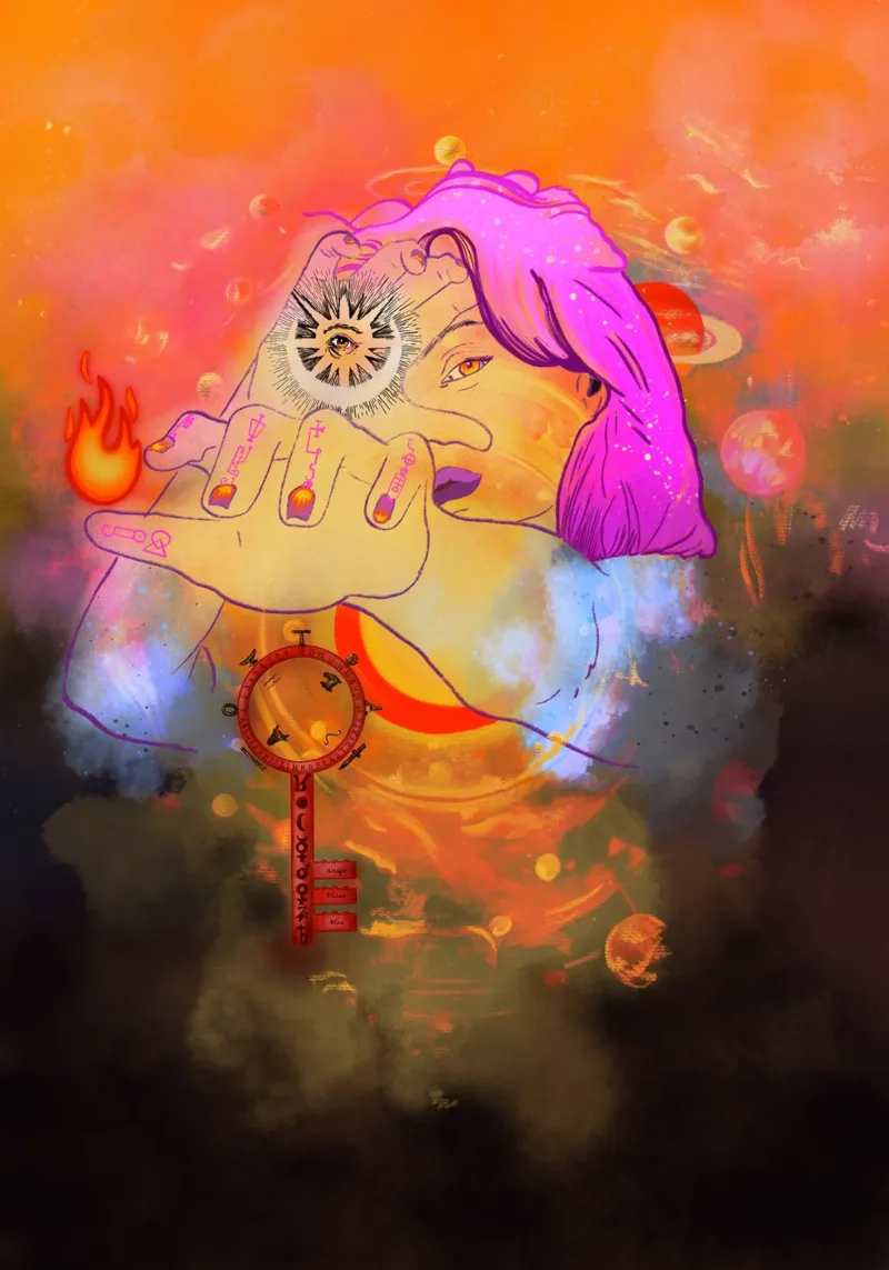 Portal of Perception canvas by Raquel Leyva