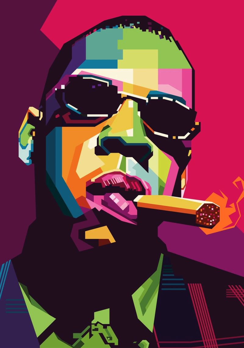 Rapper Style WPAP pellicola backlit da SW Artwork