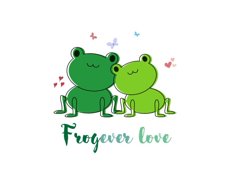 Amore Frogever pellicola backlit da DesignArt
