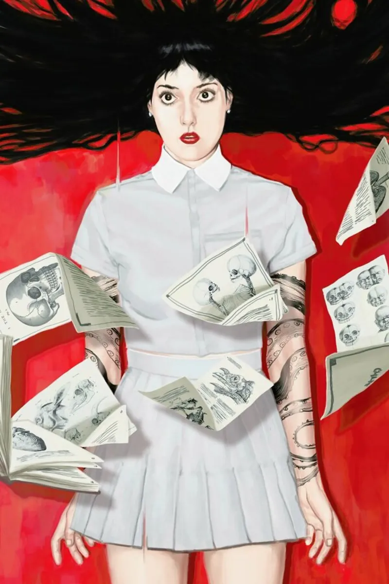 The Girl Who Knew Too Much poster con telaio in alluminio da Alexander Grahovsky