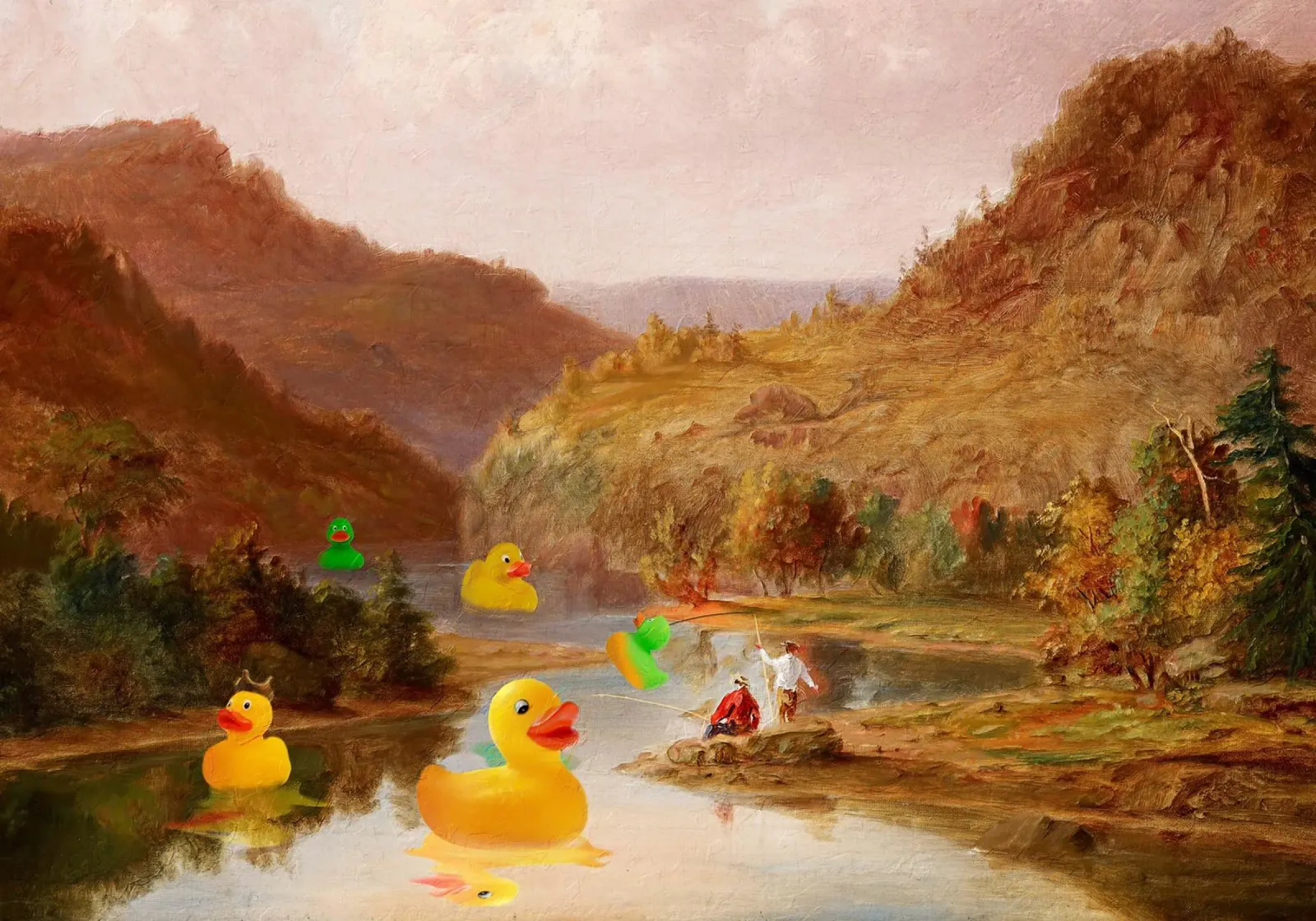 Rubber Duck Day poster con telaio in plastica da Dikhotomy
