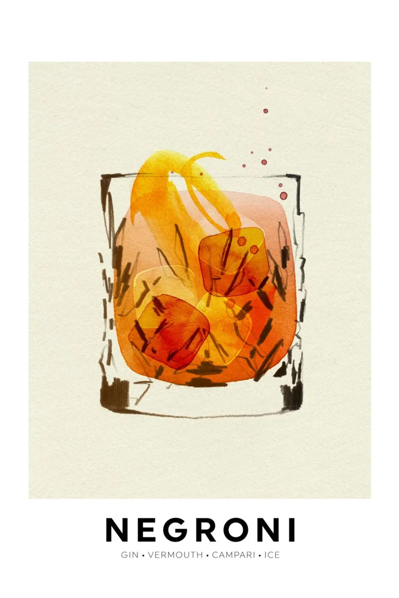 Negroni pellicola backlit da Ekaterina Koroleva