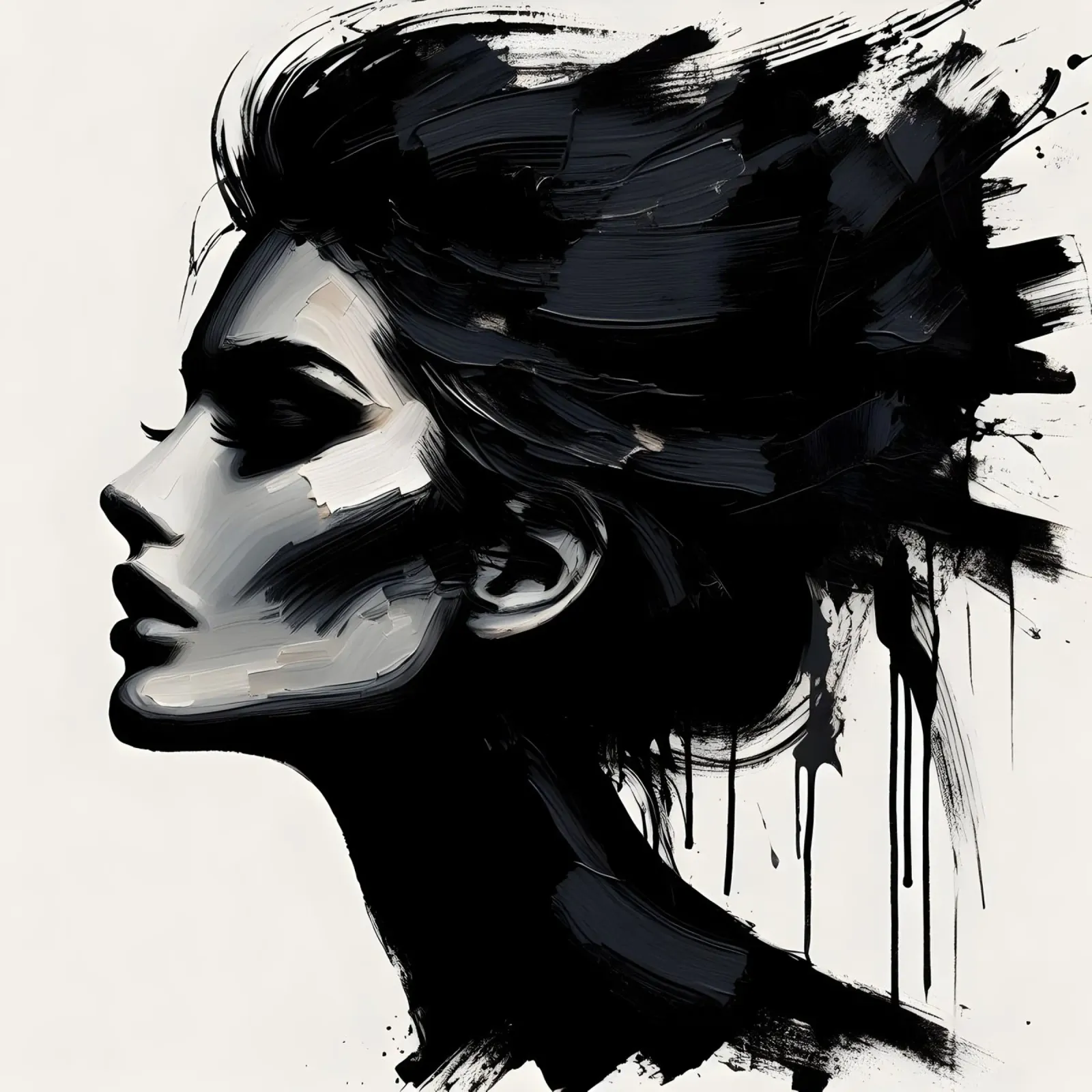 CAPELLI INQUINATI poster con telaio in legno da ARTOMATIC