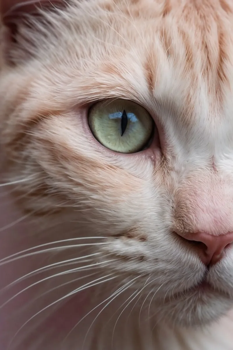 In the gaze of the tiger: close-up of a cat's eye | Werk 12 canvas with Floater frame by Paws & Portraits