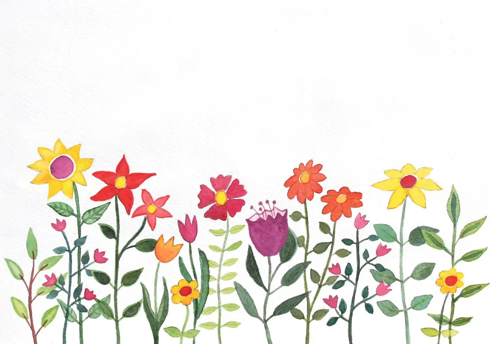 Sommerblumen poster with aluminum frame by Farbwelten