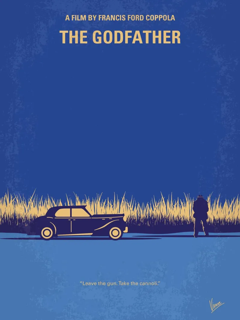 No686-1 My Godfather I minimal movie poster plexiglass da Chungkong