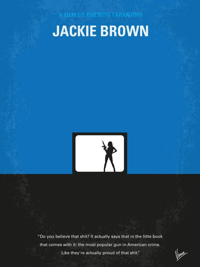 No044 My Jackie Brown minimal movie poster Poster von Chungkong