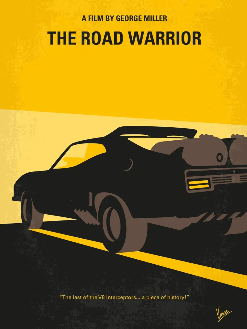 No051 My Mad Max 2 minimal movie poster plexiglass da Chungkong