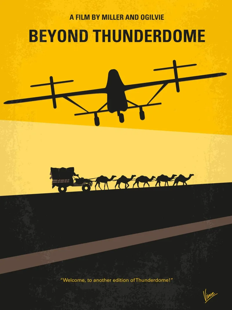 No051 My Mad Max 3 minimal movie poster alluminio dibond da Chungkong