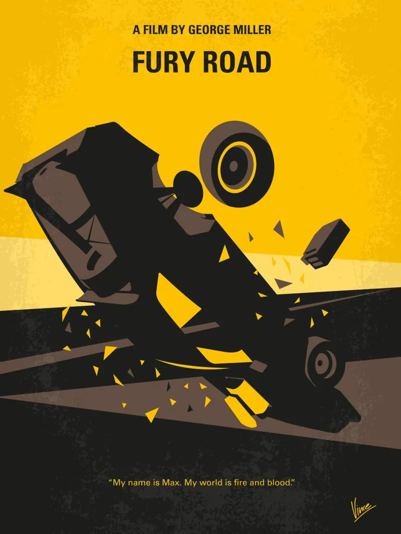 No051 My Mad Max 4 minimal movie poster pannello forex da Chungkong