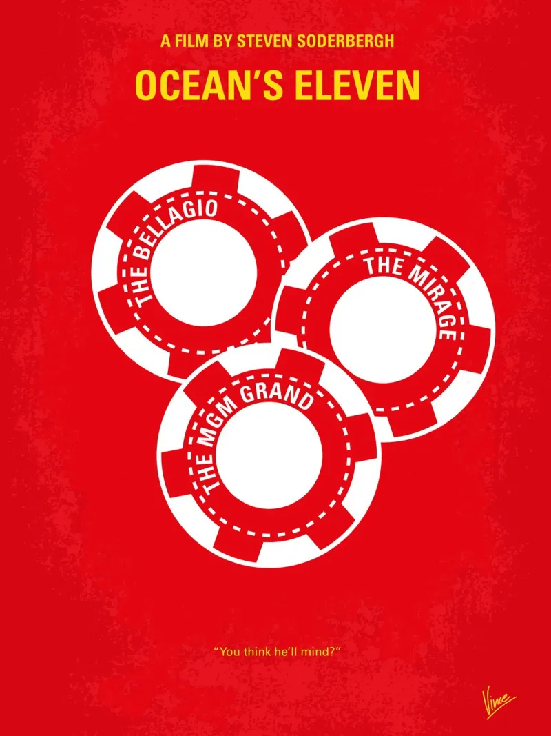 No056 My Oceans 11 minimal movie poster pannello forex da Chungkong