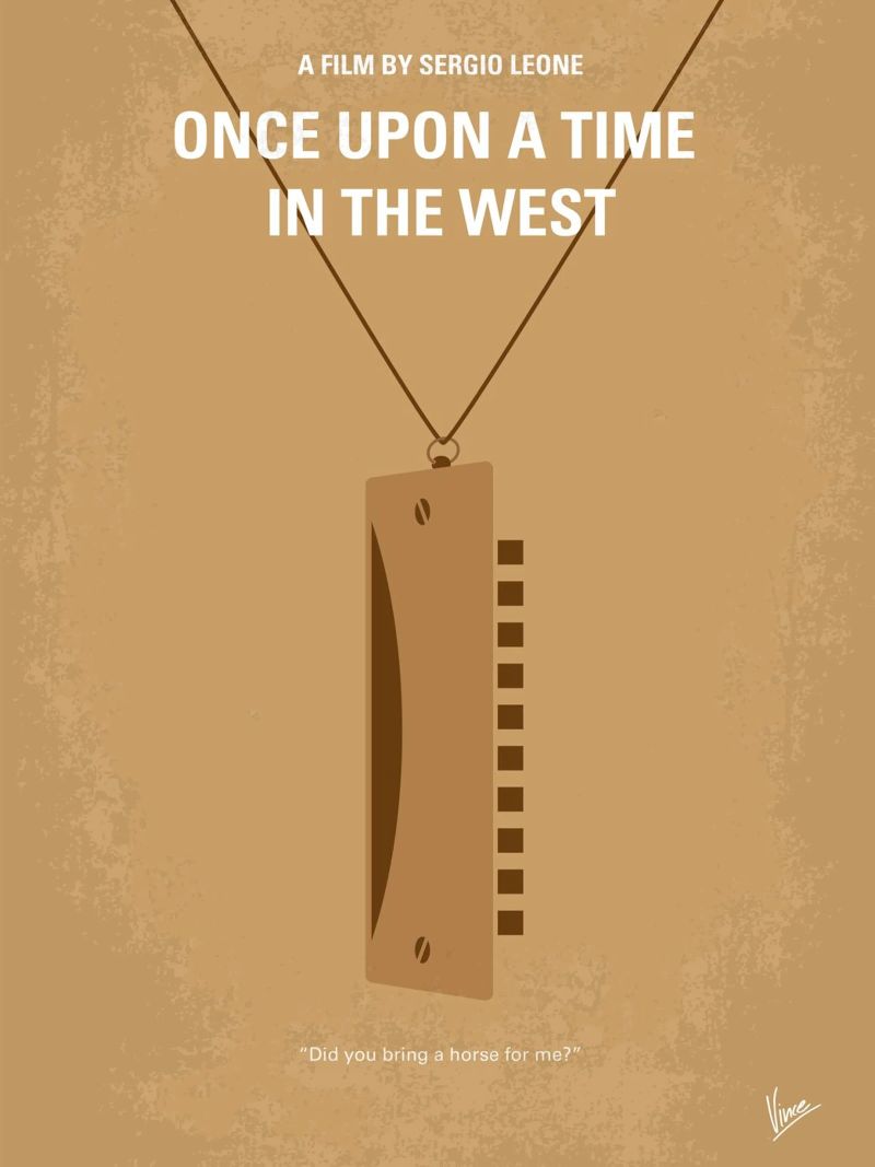 No059 My once upon a time in the west minimal movie poster pannello forex da Chungkong