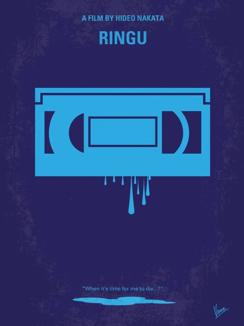 No070 My Ringu minimal movie poster plexiglass da Chungkong