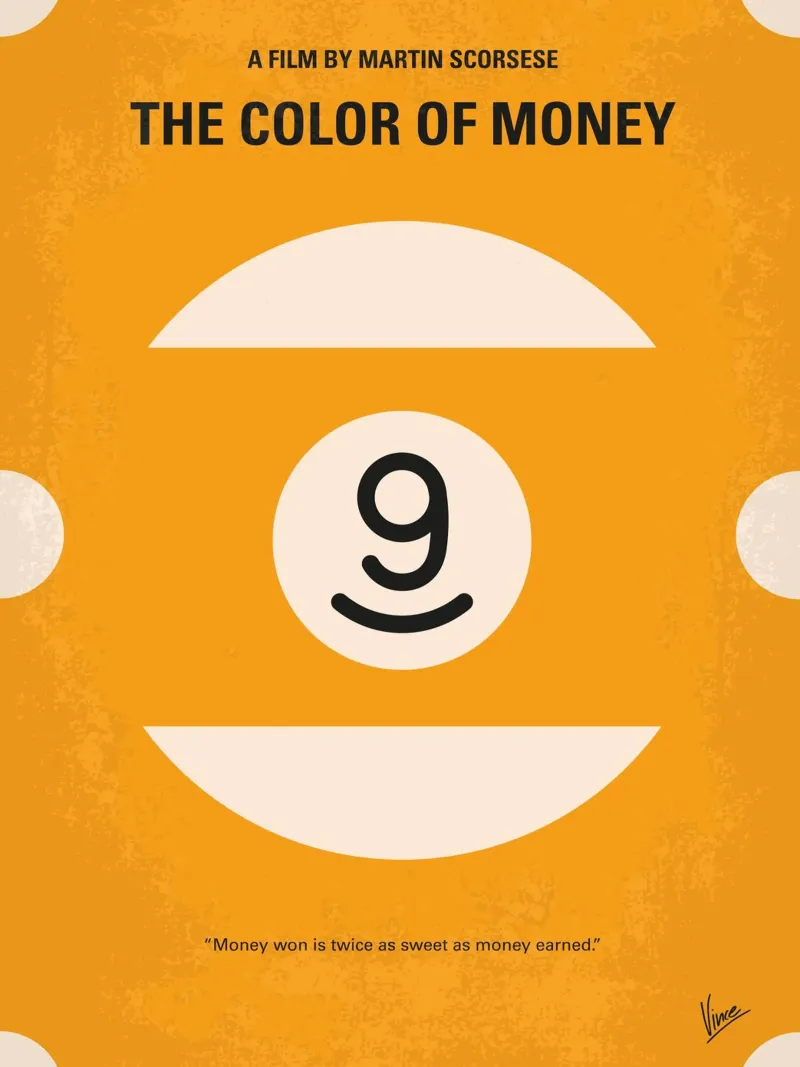 No089 My The color of money minimal movie poster carta hahnemühle da Chungkong