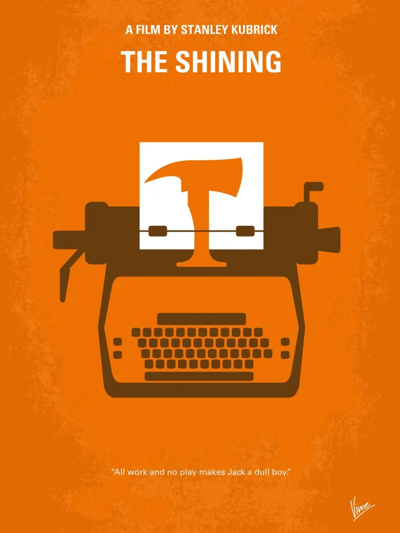 No094 My The Shining minimal movie poster carta hahnemühle da Chungkong