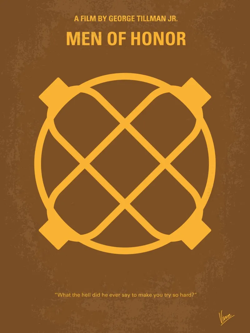 No099 My Men of Honor minimal movie poster poster da Chungkong