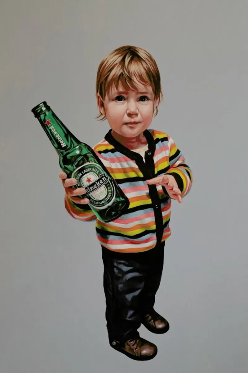 Bière Enfant Juliette tela con Cornice a cassetta da Jérôme Romain