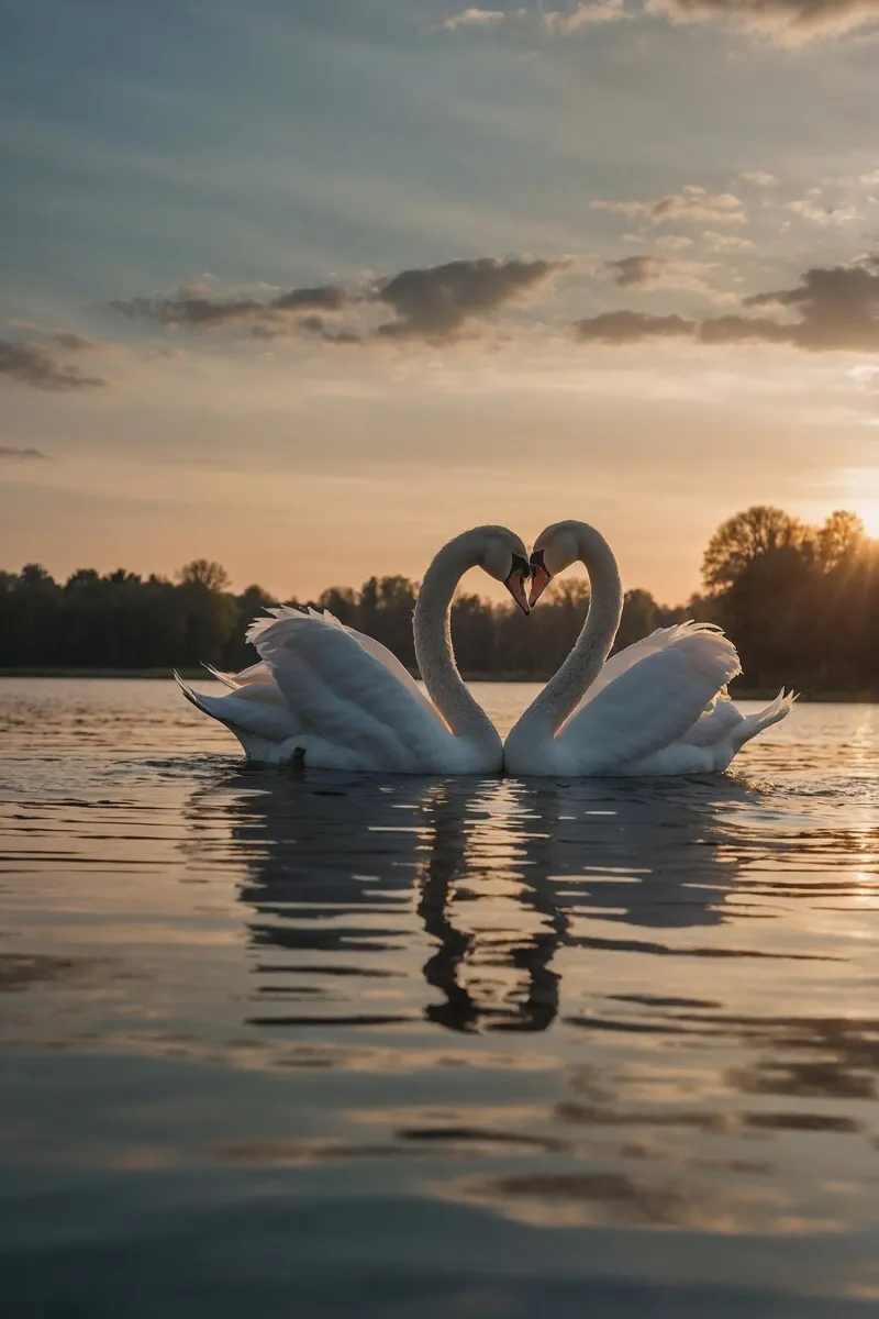 Romantisch moment in de zonsondergang | Werk 4 | Beperkt canvas met Baklijst van Paws & Portraits
